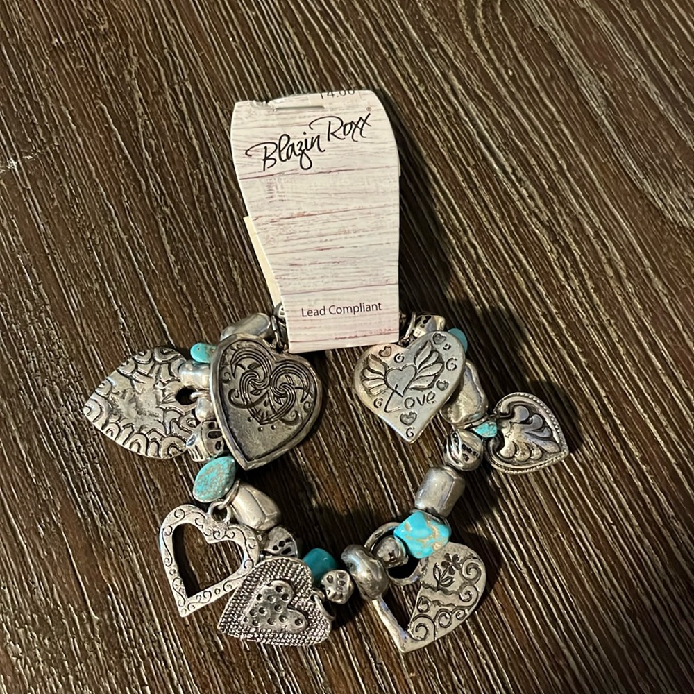 Silver turquoise bracelet